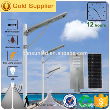 Sunrise and sunset light perception led solar street light